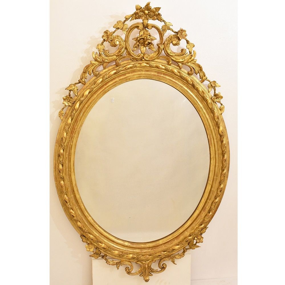SPO100 large round mirror antique round mirror for walls gilded mirror XIX century.jpg_1